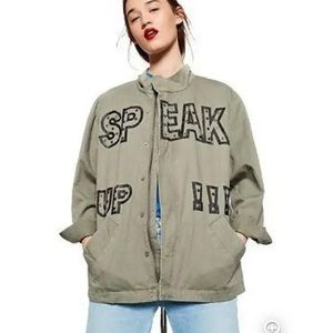 ZARA Speak Up Jacket Size XS